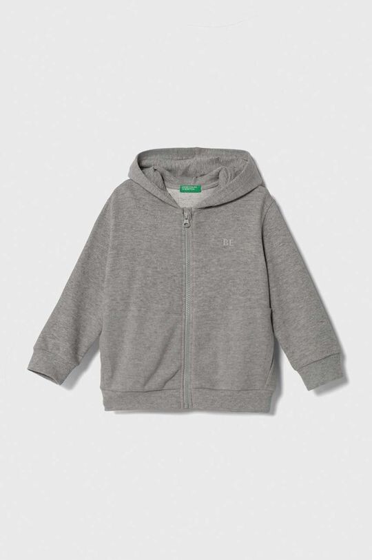 

Детская хлопковая толстовка United Colors of Benetton, серый
