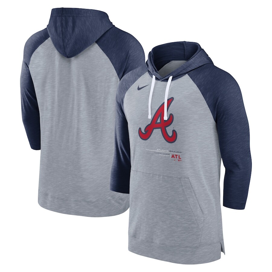 

Пуловер с капюшоном Nike Atlanta Braves, нави