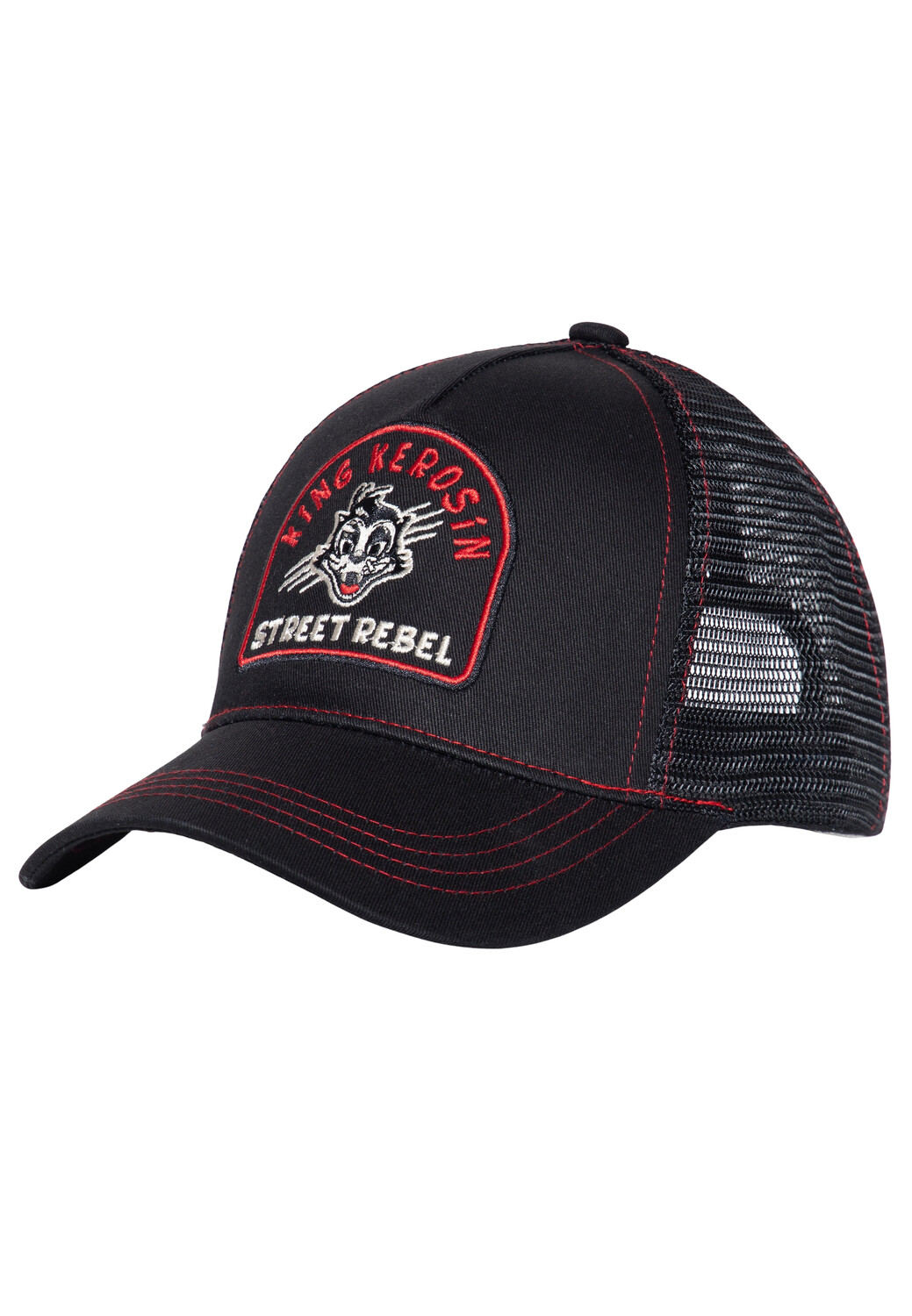 

Бейсболка King Kerosin King Kerosin Trucker Street Rebel, черный