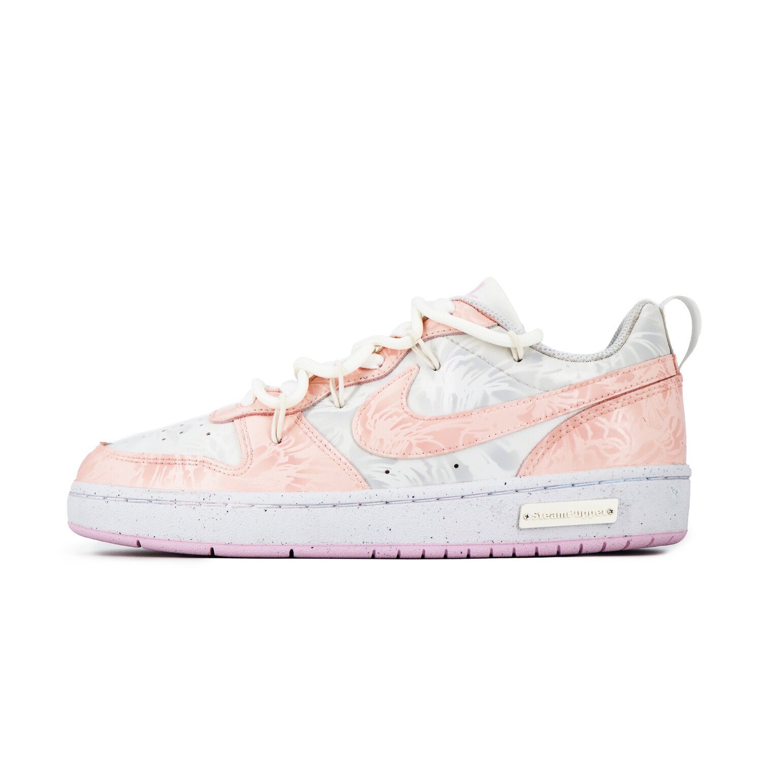 

Кроссовки Nike Court Borough Skateboarding Shoes Women's Low-top Pink/Grey, цвет Falling flower shadow