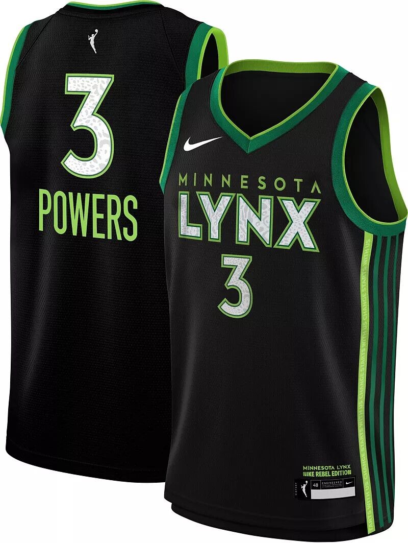 

Outerstuff Черная майка Nike Youth Minnesota Lynx Aerial Powers #3 Rebel