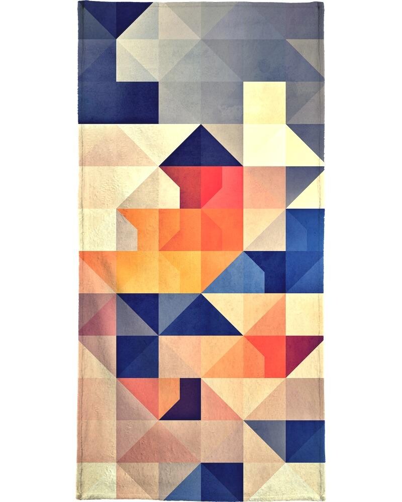 

Полотенце для ванной Juniqe Synny Mwwve, цвет Blau & Cremeweiß
