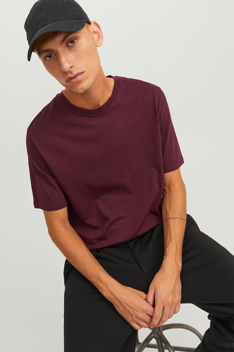 

Футболка из органического хлопка с овальным вырезом Jack & Jones, фиолетовый