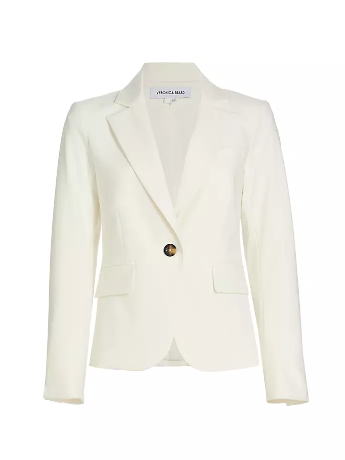 

Однобортный пиджак Tyra Dickey Veronica Beard, цвет off white