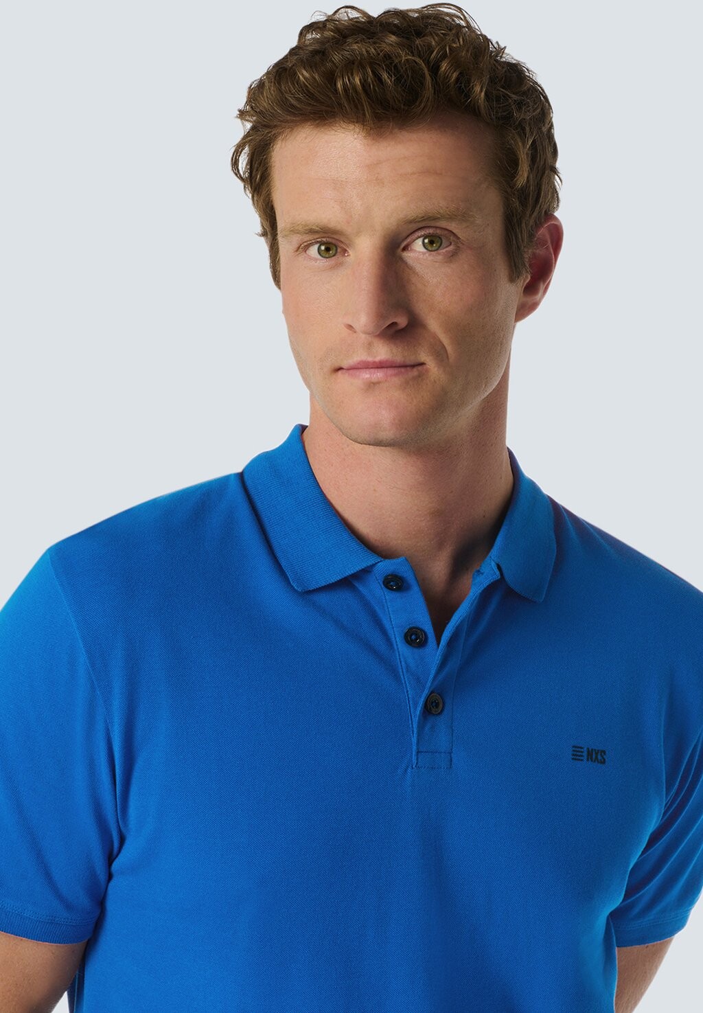 

Рубашка поло STYLISH WITH TIMELESS DESIGN AND BREATHABLE NO EXCESS, синий
