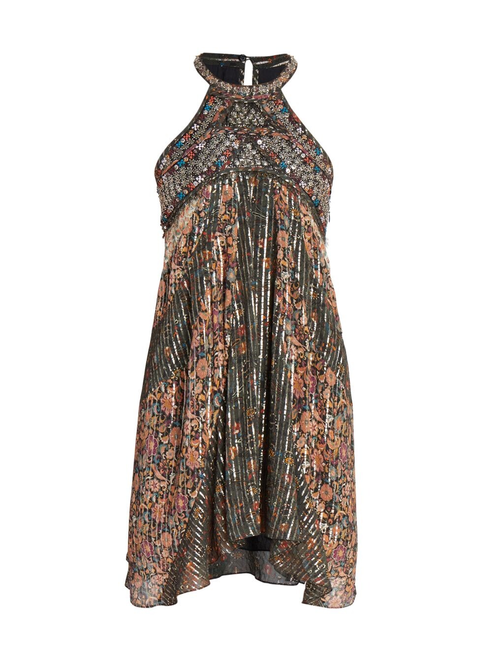 

Мини-платье Orfra с принтом Isabel Marant, черный