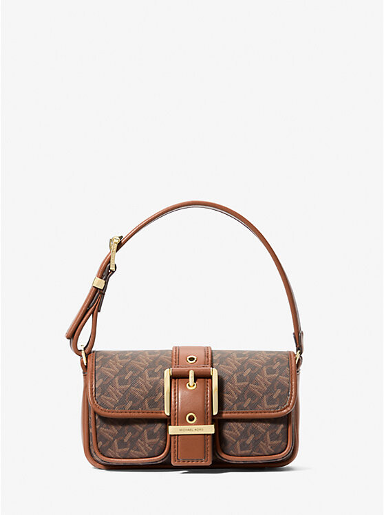

Сумка Colby Extra-Small Empire Monogram через плечо Michael Kors, коричневый