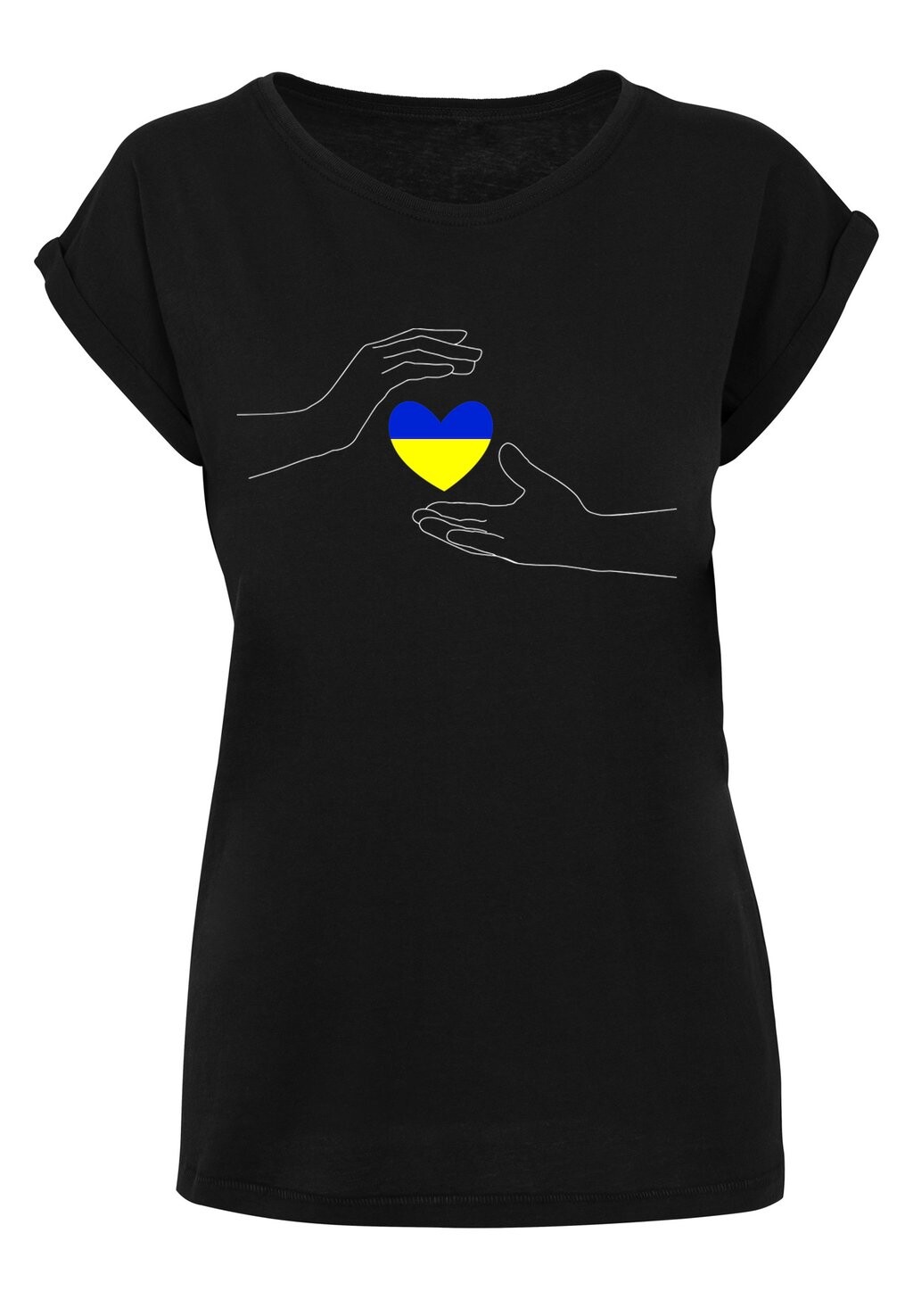 

Футболка с принтом Peace 2 Hand Heart Extended Merchcode, черный
