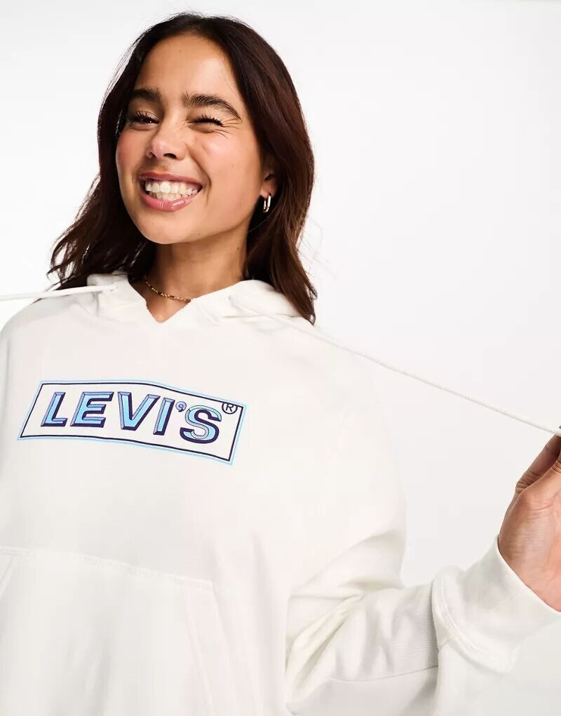 

Кремовая худи Levi's Authentic с логотипом boxtab