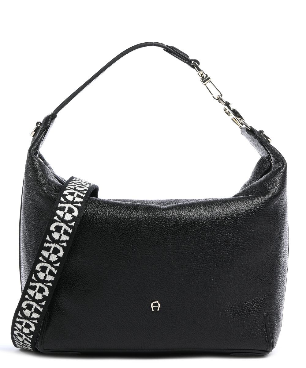 

Сумка-ведро Palermo из зернистой яловой кожи. Aigner, черный