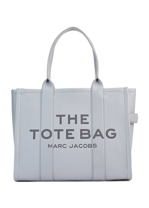 Большая синяя кожаная сумка для покупок Marc Jacobs