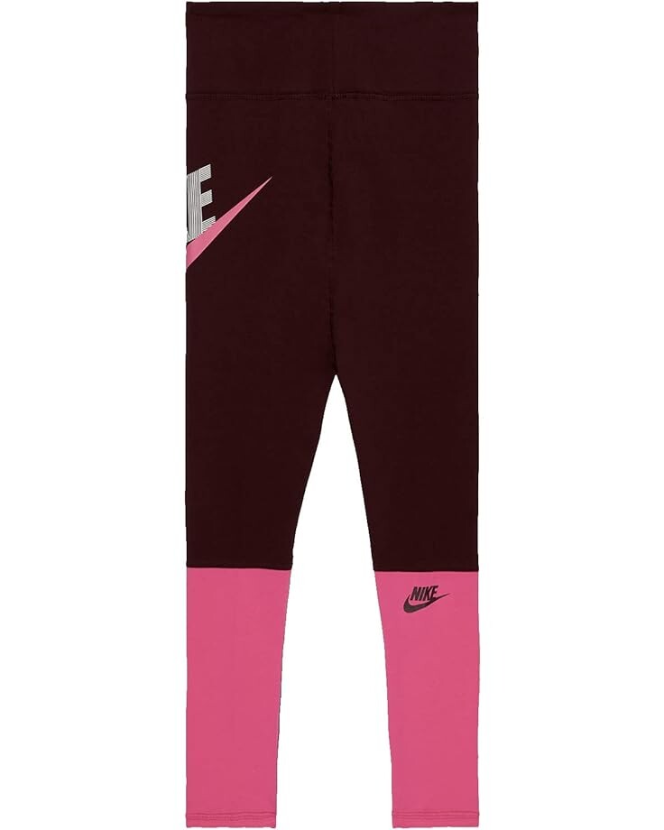 

Брюки Nike NSW High-Waisted Leggings, цвет Burgundy Crush/Pinksicle