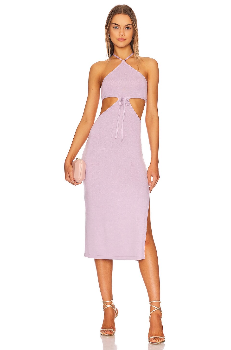 

Платье миди LPA Fiora Halter, цвет Periwinkle