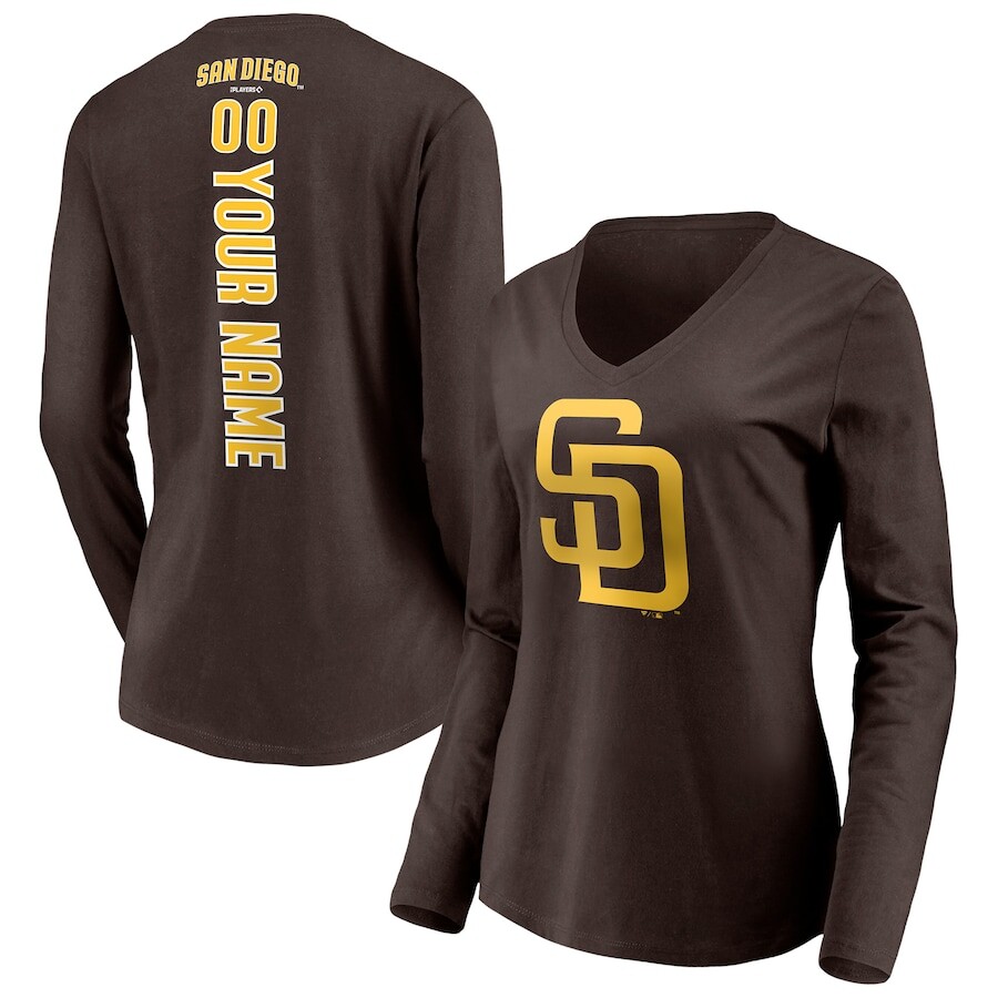 

Футболка с длинным рукавом Fanatics Branded San Diego Padres, коричневый