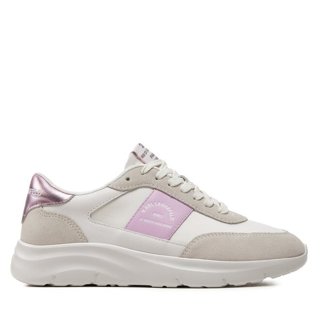 

Кроссовки KARL LAGERFELD KL63624 White Lthr /Text W/Lilac 41V, белый