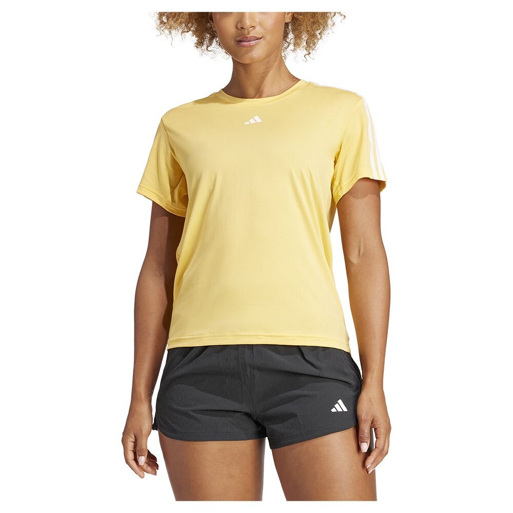 

Футболка с коротким рукавом adidas Train Essentials 3 Stripes, желтый
