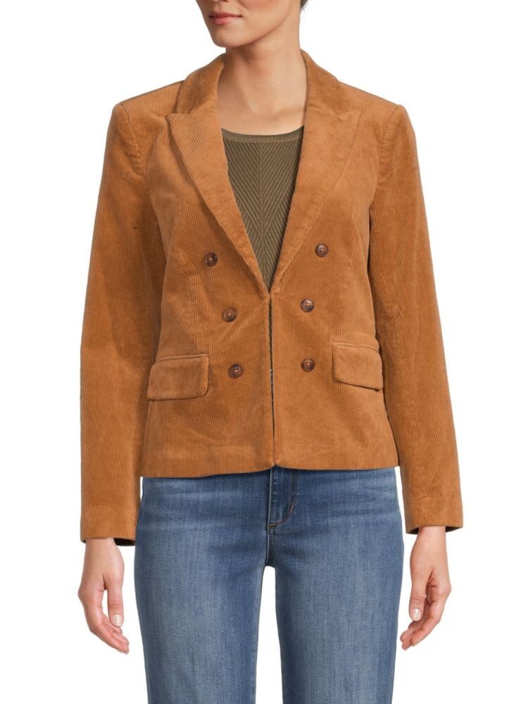

Вельветовый двубортный пиджак Nanette Nanette Lepore, цвет Light Brown