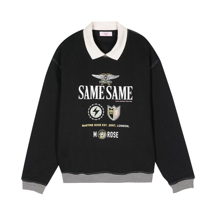 

Толстовка Martine Rose Polo Crewneck, черный