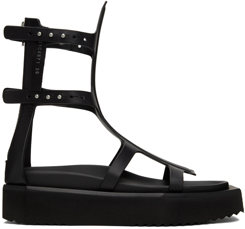 

Черные спартанские сандалии Rick Owens Turbo