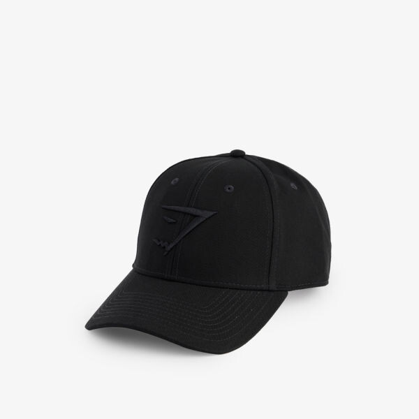 

Хлопковая кепка с вышитым логотипом Gymshark, черный
