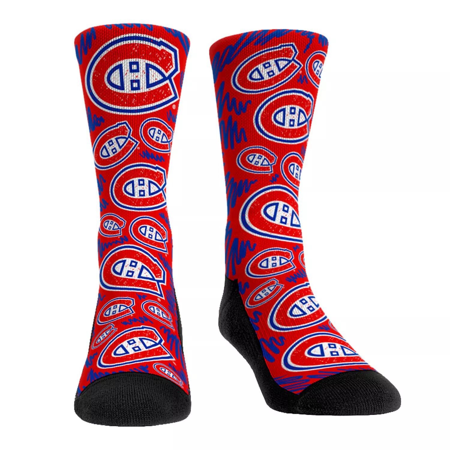 

Женские носки Rock Em Носки Montreal Canadiens с логотипом Sketch Crew