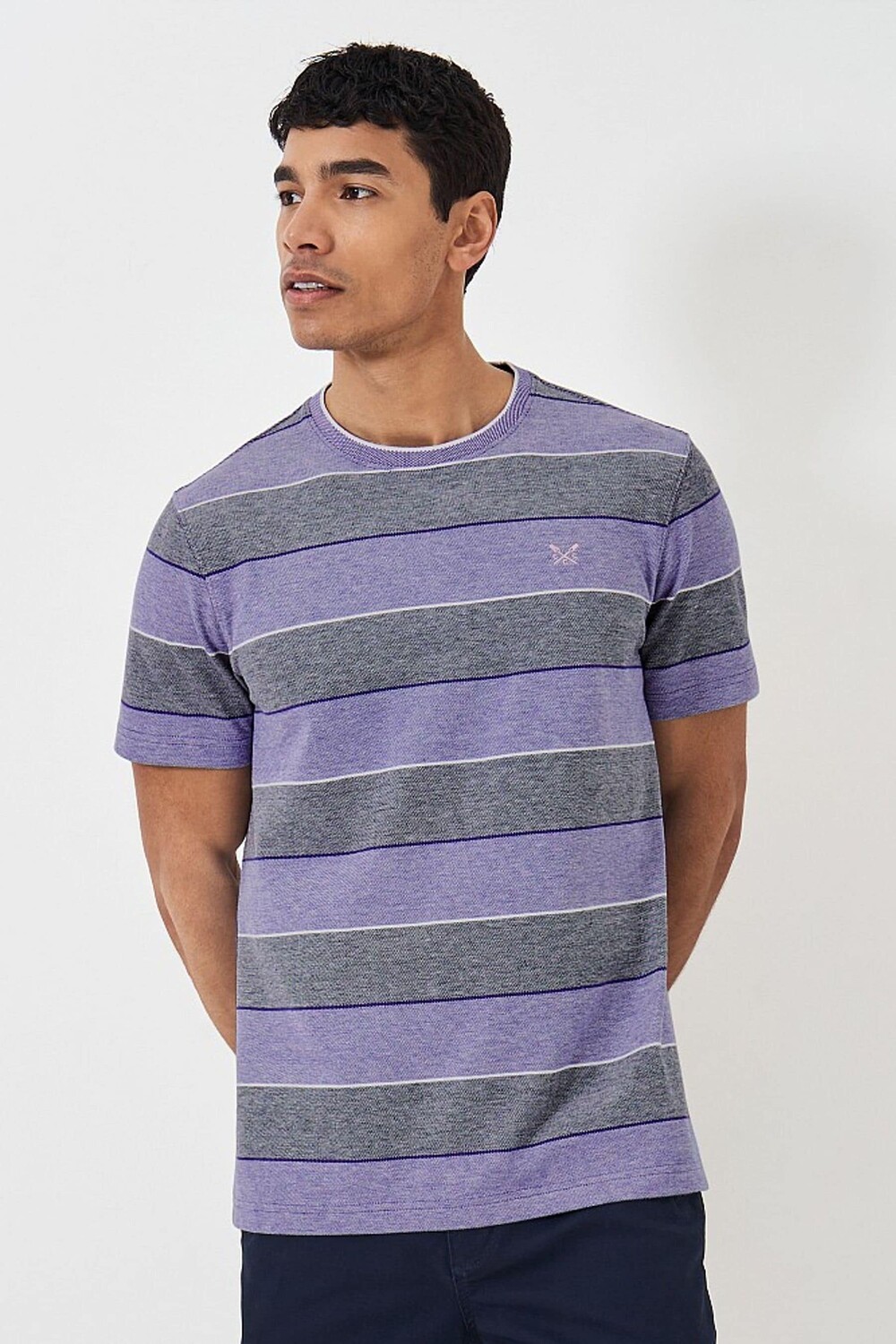 

Одежда для экипажа футболка с короткими рукавами Perfect Scoop Crew Clothing Company, фиолетовый