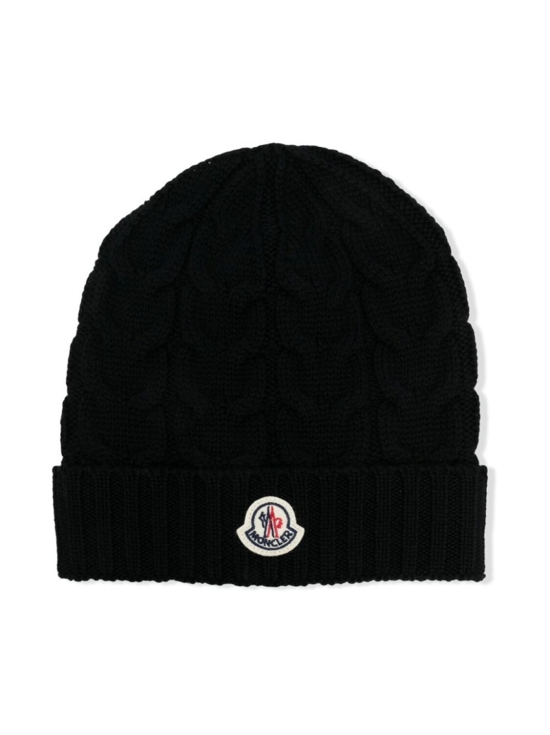 

Moncler Enfant трикотажная шапка бини, черный
