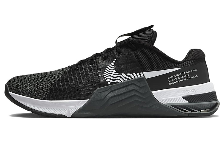 чёрные кроссовки overcome из сетчатого текстиля Мужские кроссовки Nike Metcon 8, черный