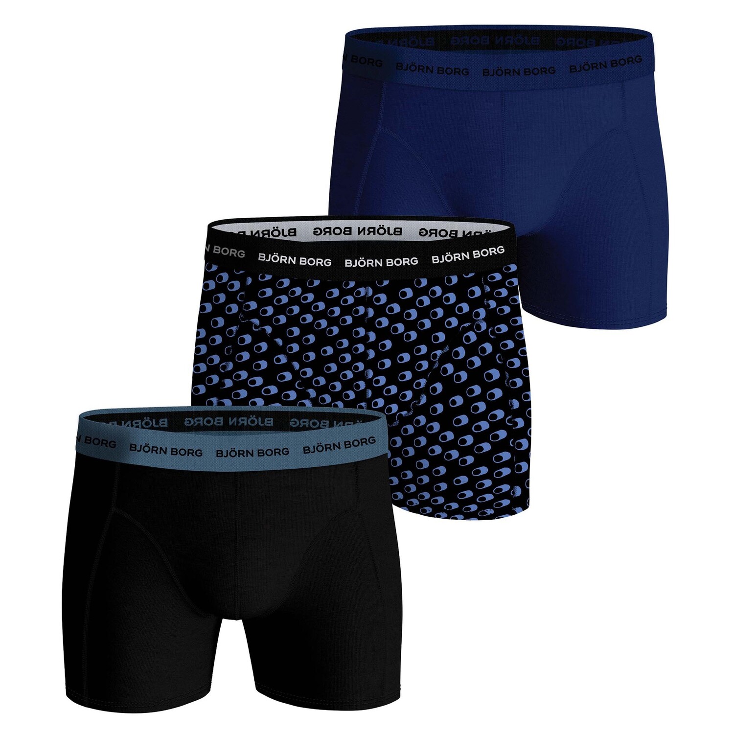 Боксеры Björn Borg Boxershort 3 шт, синий