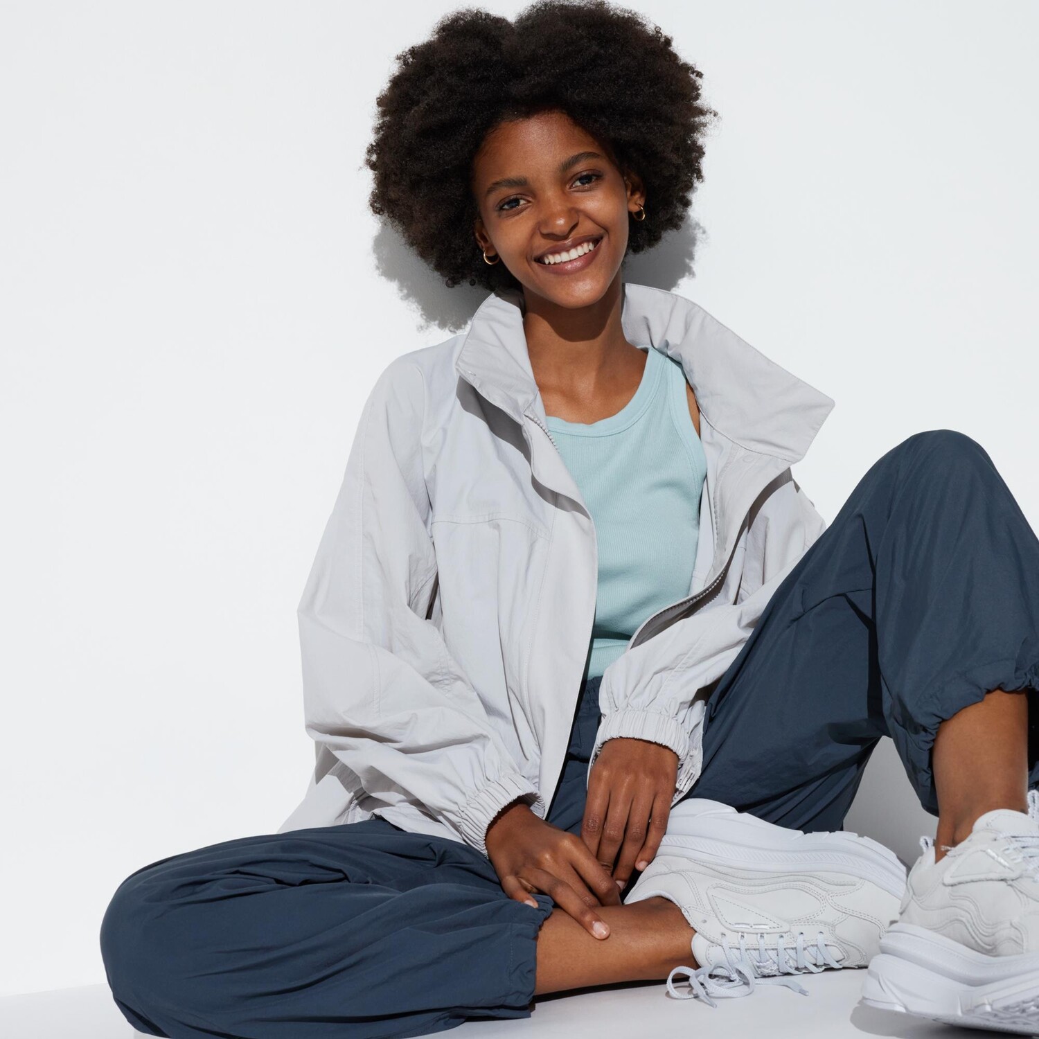 

Куртка UNIQLO с ультрафиолетовой защитой, светло-серый