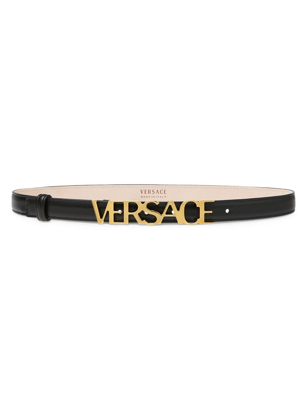 

Кожаный ремень с логотипом Versace Versace, неро