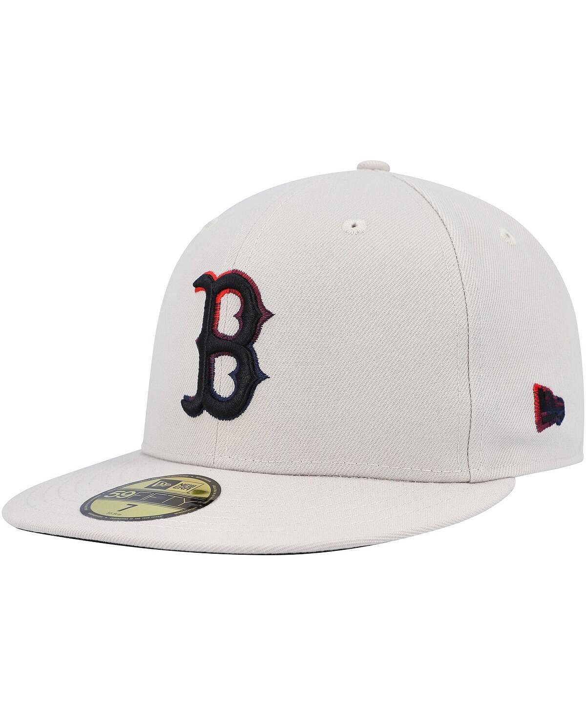 

Мужская кепка цвета хаки Boston Red Sox Stone Dim 59Fifty с приталенной кепкой New Era