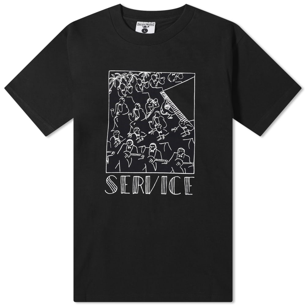Футболка Service Works Bebop, черный футболка service works sommelier
