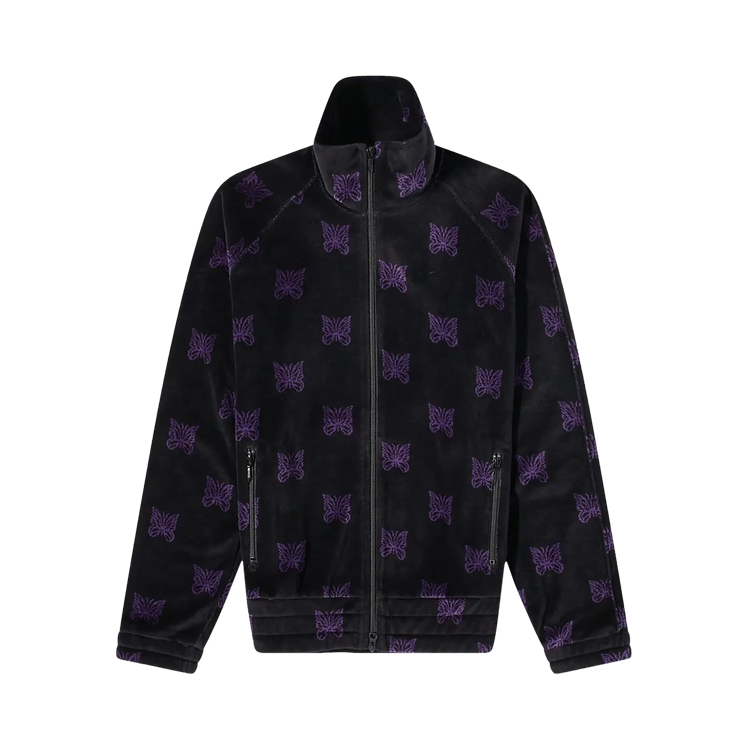 Куртка Needles Track 'Black | Purple', черный спортивная куртка needles poly jaquard track мультиколор