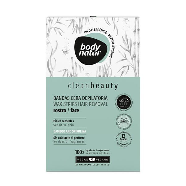 

Полоски для удаления волос на лице 10 шт Body Natur
