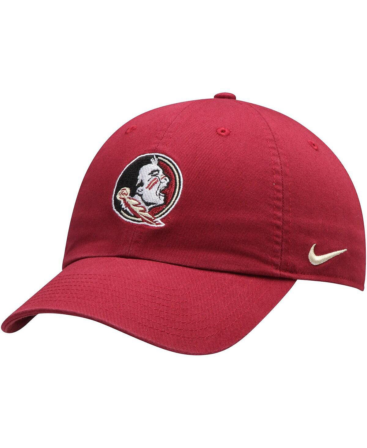 

Мужская гранатовая регулируемая шляпа с логотипом Florida State Seminoles Heritage 86 Nike