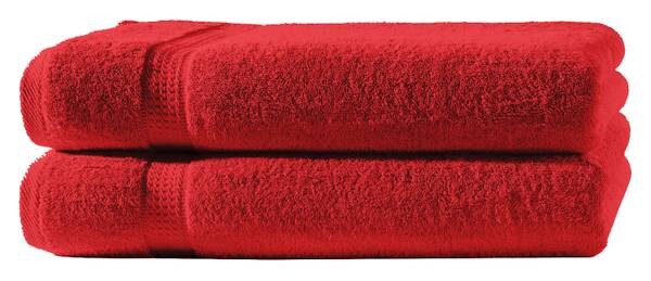 

2 шт Набор полотенец One-Home Frottee 70x140 cm, 70x2x140 см, красный