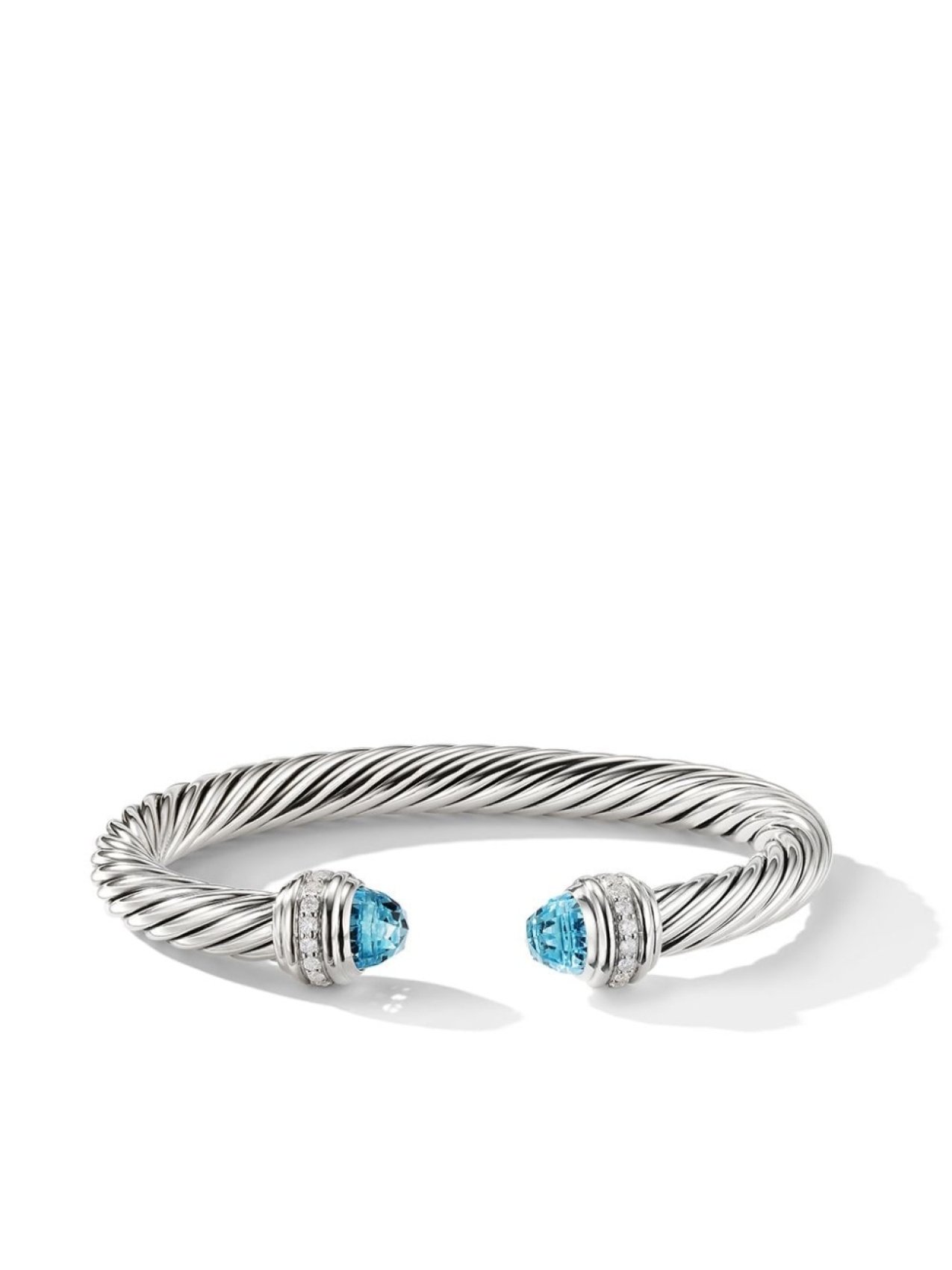 

Серебряный браслет Cable Classics с топазом и бриллиантами David Yurman