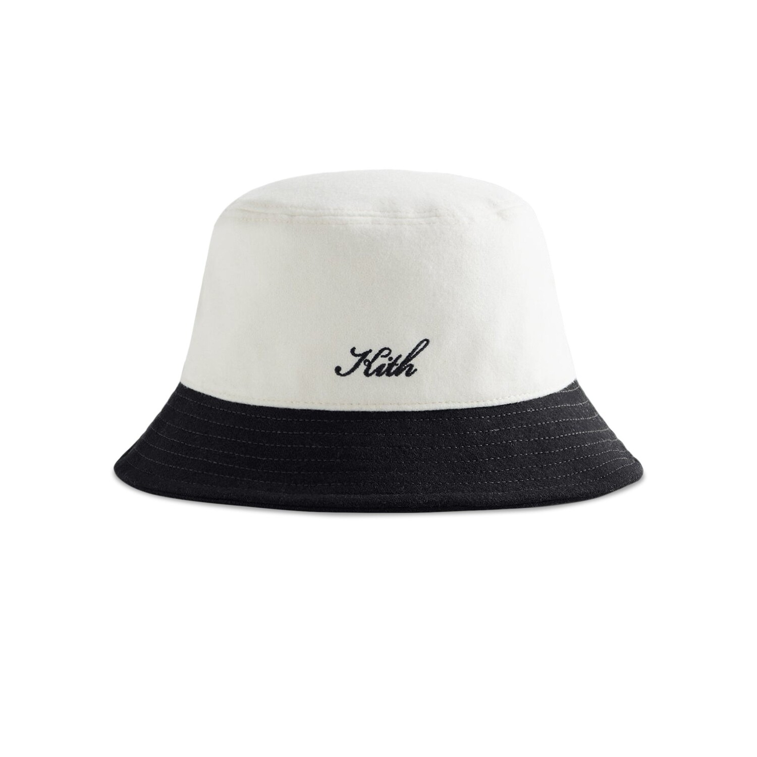 

Двухцветная панама Kith из шерсти с надписью Черный