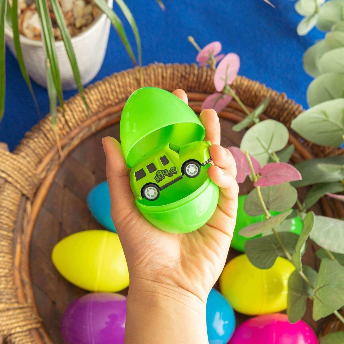

12шт стильные мини-машинки-яйца с сокровищами Popfun