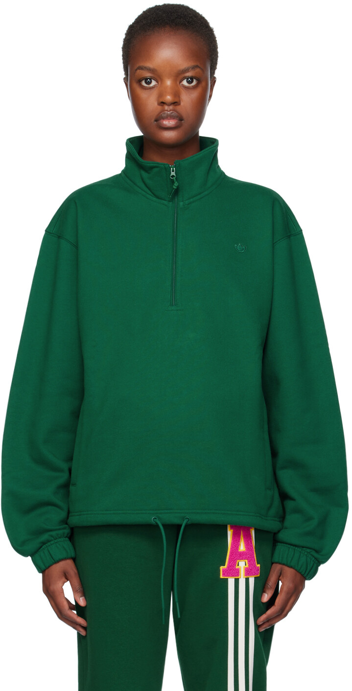 

Зеленый свитшот adidas Originals Adicolor Contempo