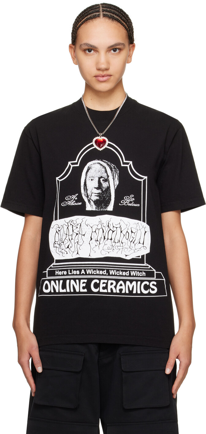 

Черная футболка Dilara Findikoglu Edition Tombstone Online Ceramics