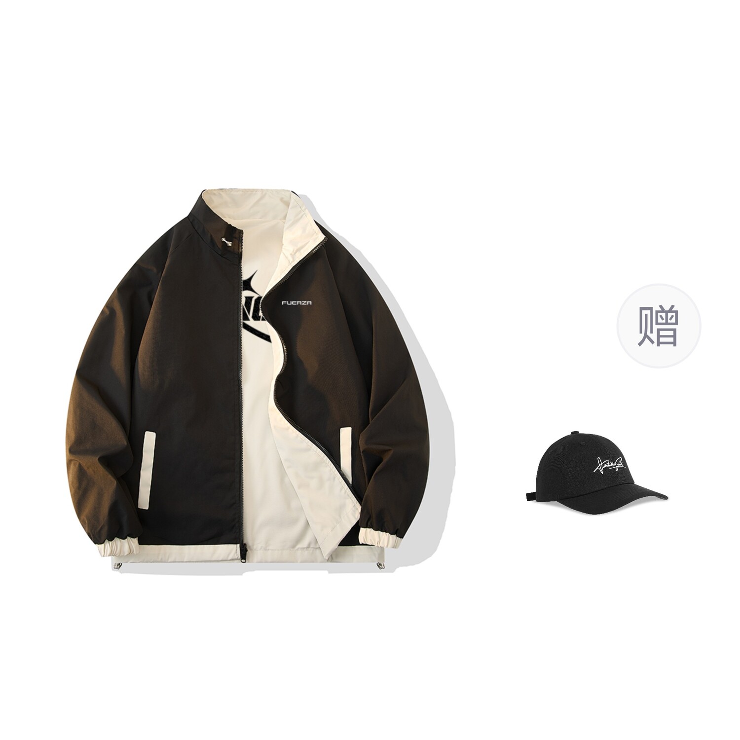 

Куртка унисекс Fuerza, цвет Red [Double-sided Wear] with Free Hat