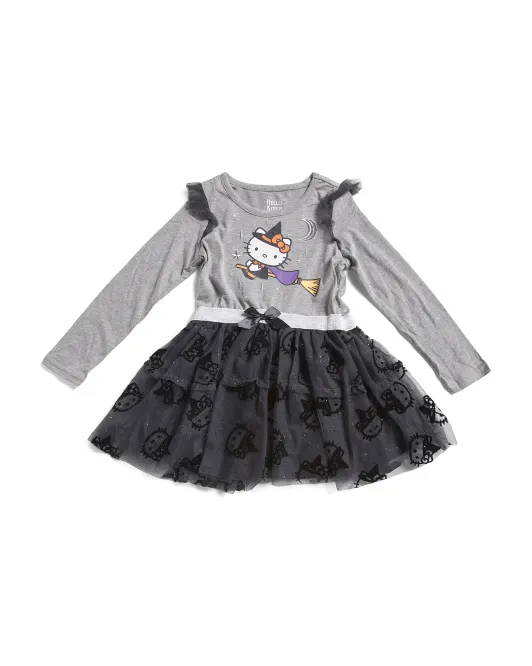 

Платье-пачка на Хэллоуин для маленьких девочек Hello Kitty, цвет Multi