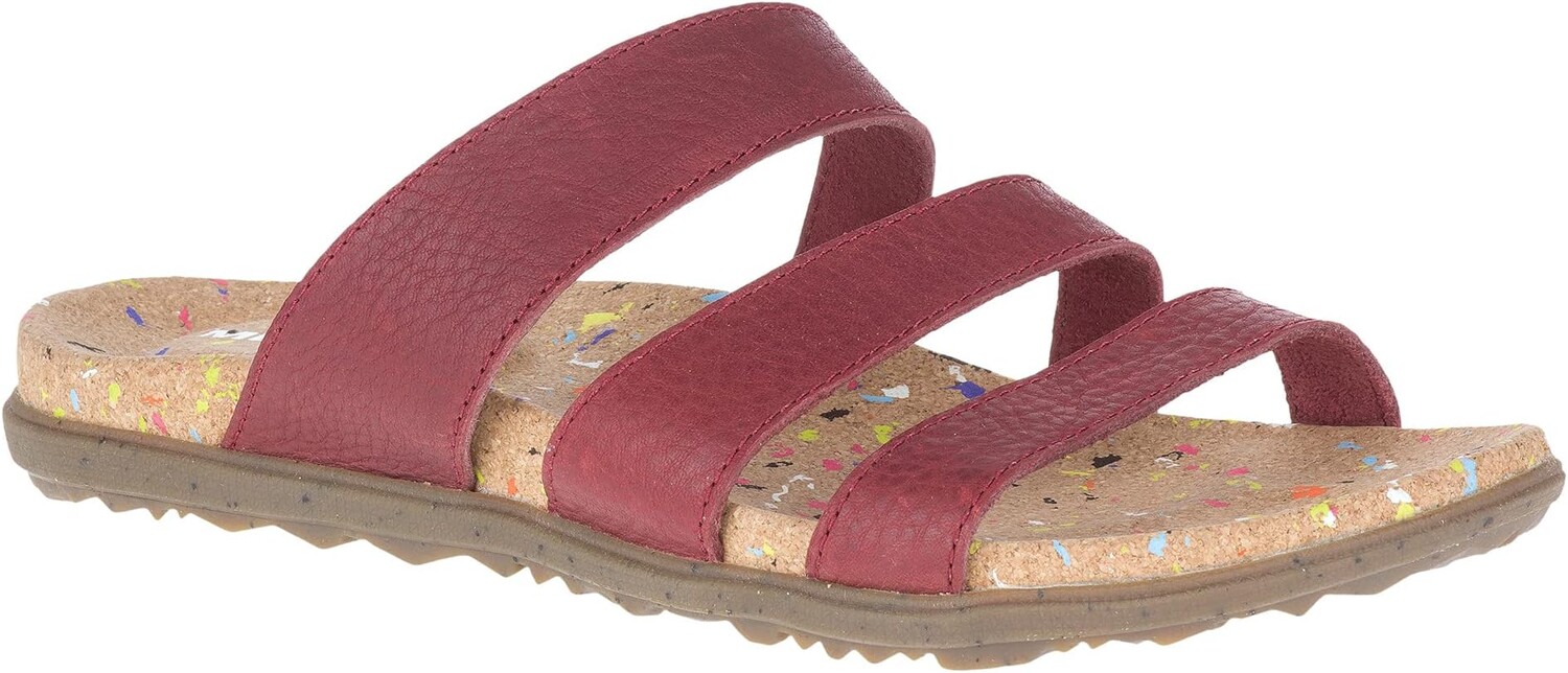 

Сандалии на плоской подошве Napa Valley Slide Merrell, цвет Merlot