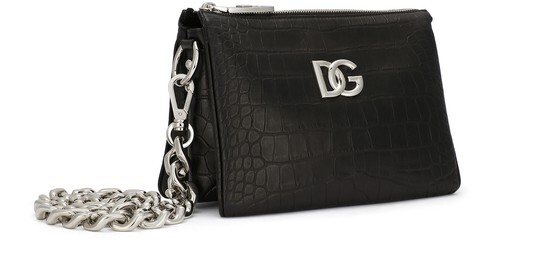 

Маленькая сумка Tris с крокодиловым принтом Dolce & Gabbana, черный