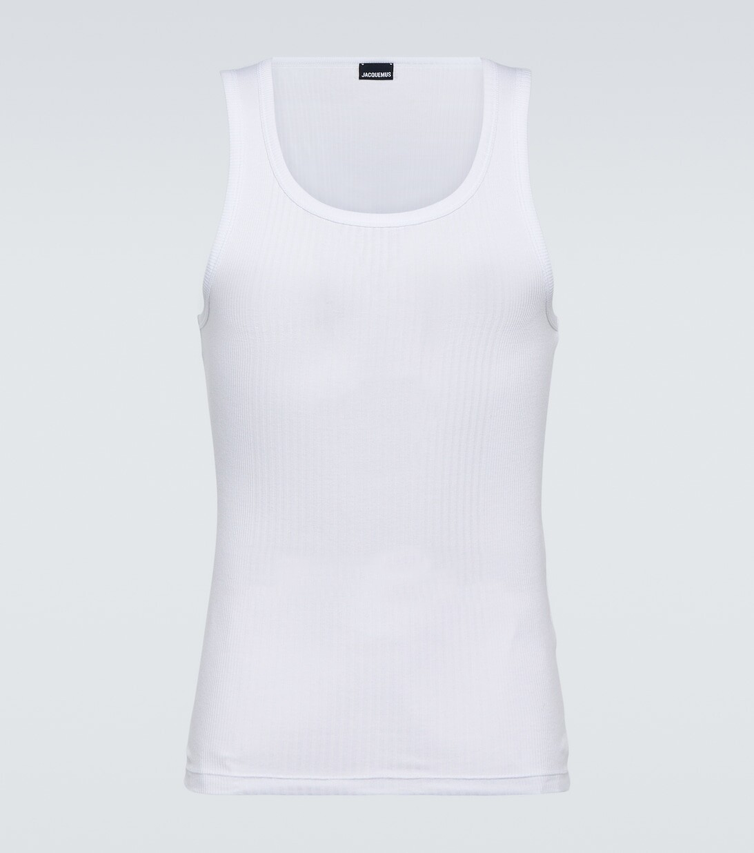 

Хлопковая майка Caraco в рубчик Jacquemus, белый