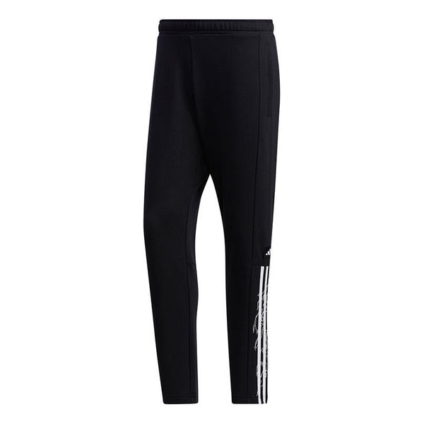 Спортивные штаны adidas Ub Pnt Wv Deco logo Printing Training Running Casual Sports Pants Black, черный