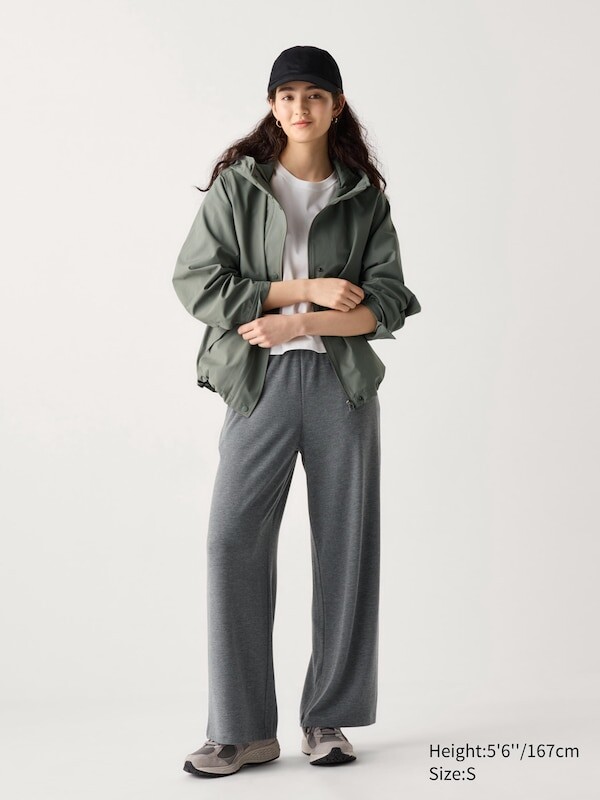 

Легкие брюки с мягкой щеткой Uniqlo, серый