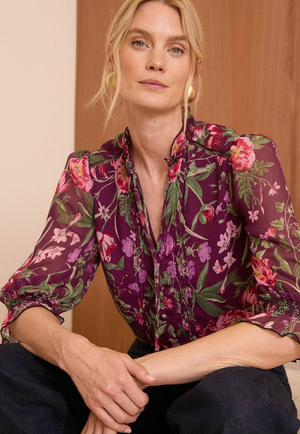 

Блузка на пуговицах REGULAR FIT Love & Roses, розовый
